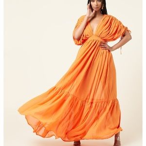 Beautiful orange jumpsuit dress